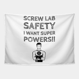 Screw Lab Safety Tapestry