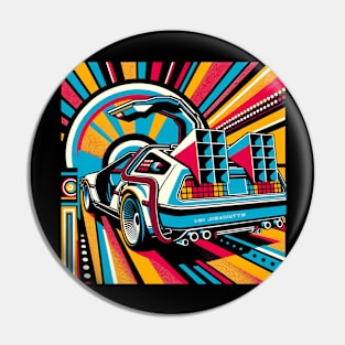 Back to the Future - Delorean Pop Art Pin