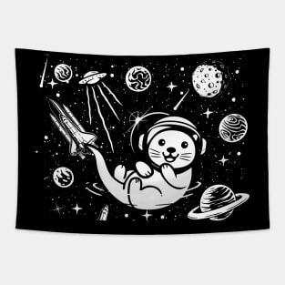 Otter Astronaut Tapestry