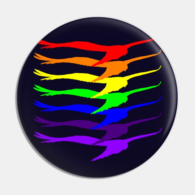 Fly into the Rainbow Pin by artsandherbs