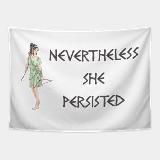 nevertheless she persisted greek Tapestry