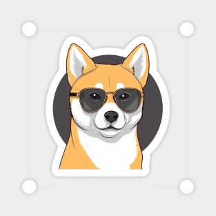 Shiba Ina Sunglasses Magnet