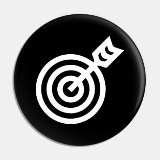 Bullseye, the Icon (White) Pin