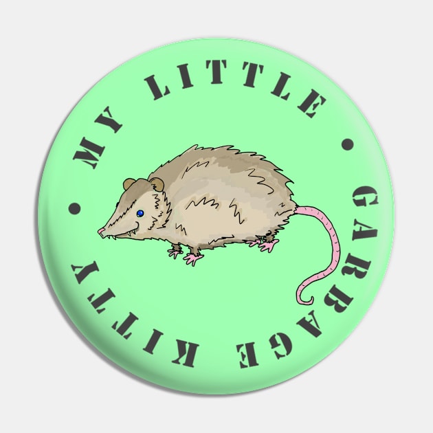 My Little Garbage Kitty Pin by KatsMind