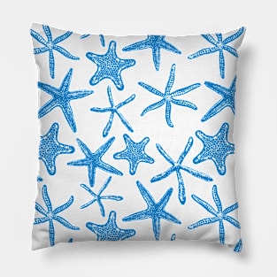 Sea stars in blue Pillow