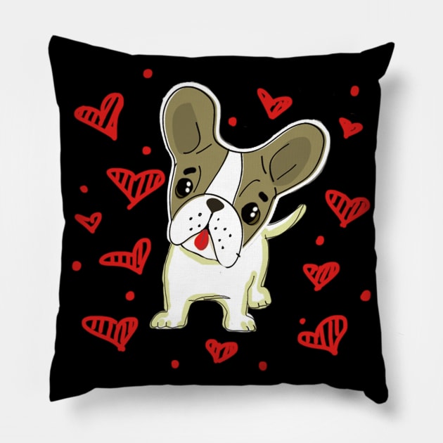 Love Sick Puppy Pillow by cameradog