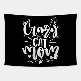 Crazy Cat Mom Tapestry