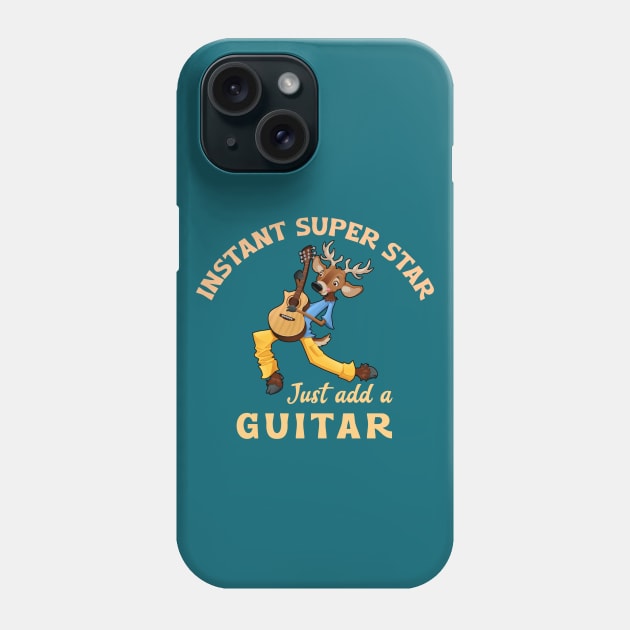 Instant Super Star, Just Add Guitar Phone Case by DeliriousSteve