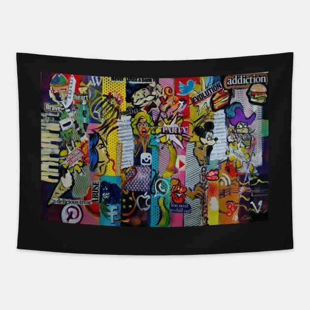 Pop-Art Social Media Art Tapestry by artsale