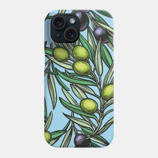 Olives - Mediterranean pattern Phone Case