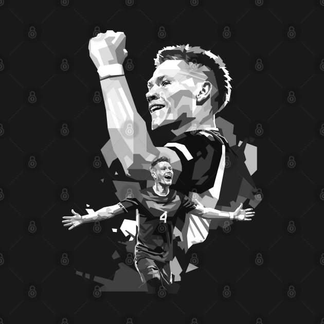 Scott Mctominay Scotland greyscale fan art by RJWLTG