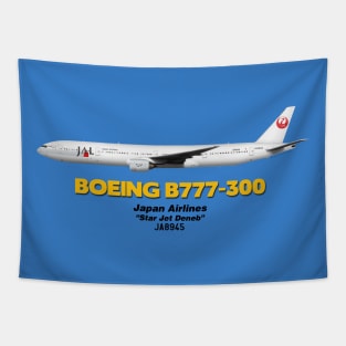 Boeing B777-300 - Japan Airlines "Star Jet Deneb" Tapestry