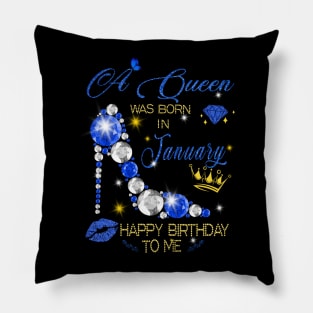 January Queen Birthday Pillow