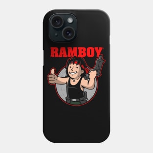 Cute Retro 80's Action Movie Gamer Parody Mashup Cartoon Phone Case