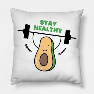 Healthy, Weight Lifting  Avocado Pillow