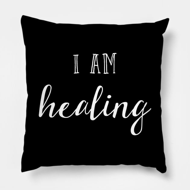 I am healing Pillow by inspireart