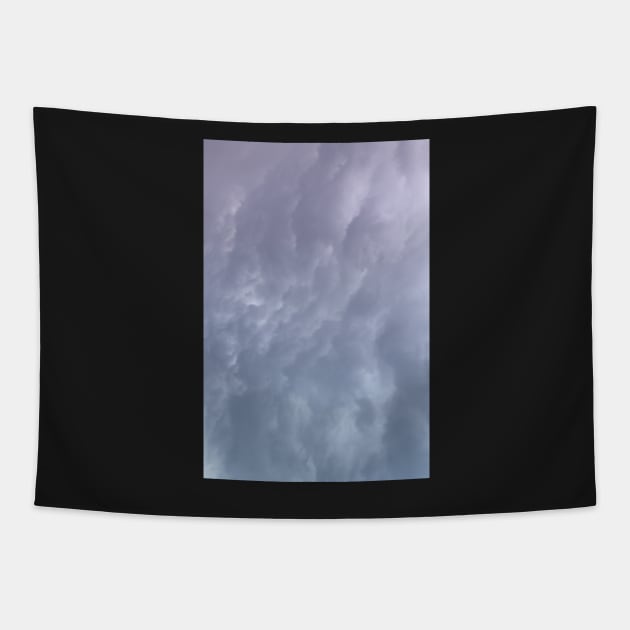 Blue and Purple Cloudy Sky Photography Tapestry by khunsaaziz