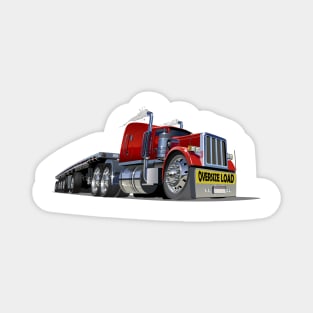 Cartoon oversize load transporter Magnet