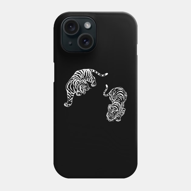 Fighting Tigers Year of the Tiger Phone Case by uncommontee