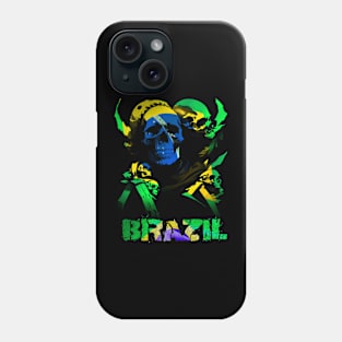 Skull Brazilian Flag | Brazil Flag | Rio de Janeiro | Country Flag Phone Case