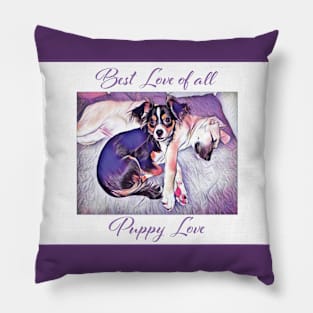 Best love puppy love Pillow