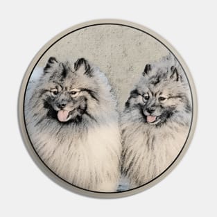 Keeshond Brothers Pin