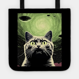 Cat Selfie With UFO Tote