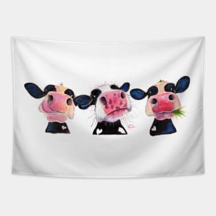 Cow PRiNT ' THe NoSeY CoWS ' T-SHiRTS, BaGS, CLoCK, SWeaTSHiRT, WaLL ART Tapestry