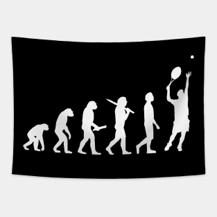 Funny Tennis Evolution Gift For Tennis Players Tapestry