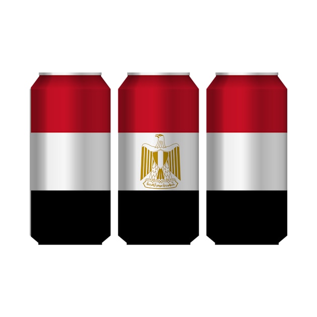 Egypt Patriotic Beer Cans - egypt sports team by MerchByThisGuy