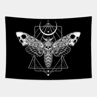 Surreal Death Moth Tapestry