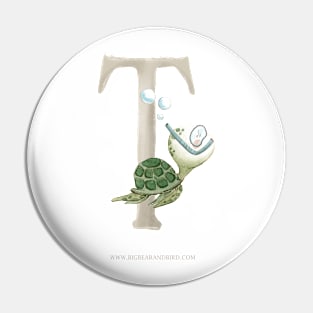 T for Turtle Pin