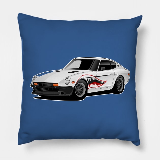 Datsun 280z Shark Mouth Pillow by Far Lands or Bust