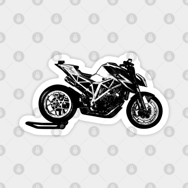 Super Duke Bike Sketch Art Magnet by KAM Std