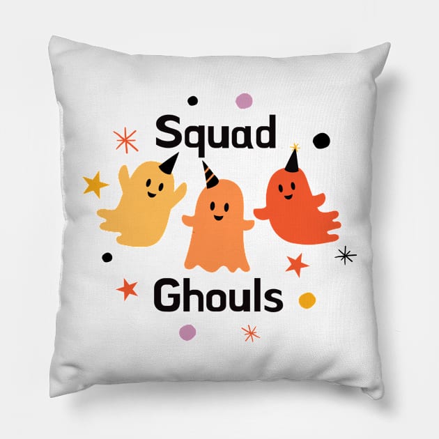 Squad Ghouls Pillow by stickersbyjori