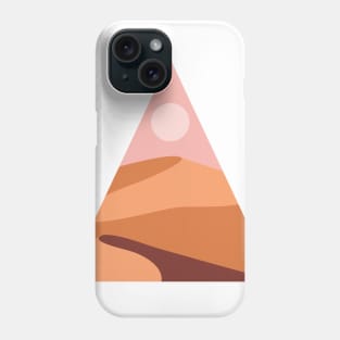 Desert dunes and sun Phone Case