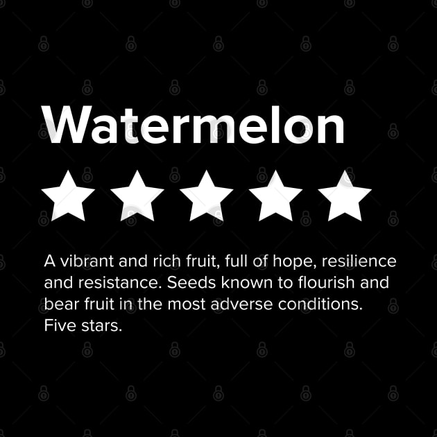 Watermelon Palestine 5 Star Review by YourGoods