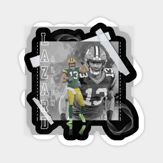 Allen Lazard Football Paper Poster Packers 3