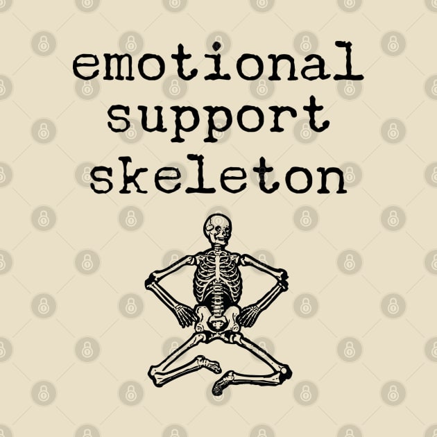 Emotional Support Skeleton by supermara