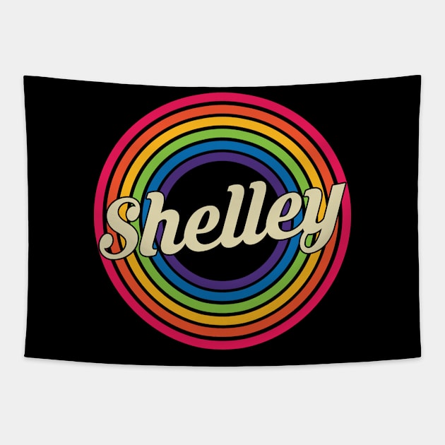 Shelley - Retro Rainbow Style Tapestry by MaydenArt