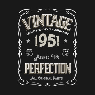 Vintage 1951 71st  Birthday T-Shirt