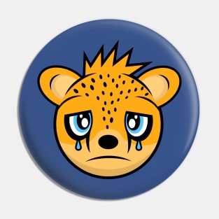 Sad Cheetah William Pin