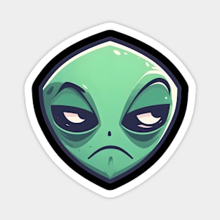 Grumpy Alien - 1 Magnet