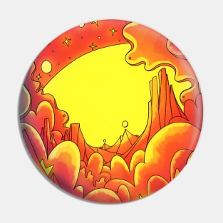 A vibrant moonrise Pin