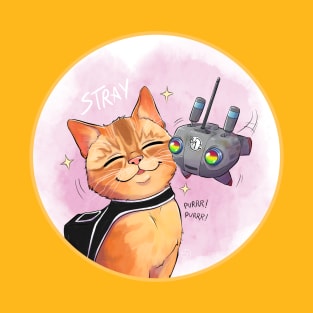 A Stray cat with his bot friend T-Shirt