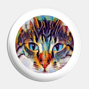 Bright-Eyed floppy cat Pin