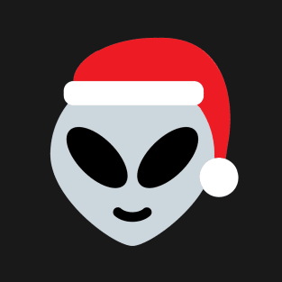 santa claus alien emoji christmas T-Shirt