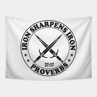 Iron Sharpens Iron, Proverbs 27:17 Tapestry