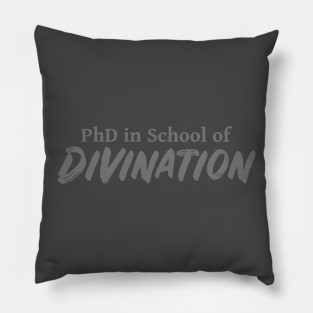 PhD in School of Divination DND 5e Pathfinder RPG Role Playing Tabletop RNG Pillow