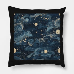 Step into a Celestial Dream: Introducing Our Captivating 'Starry Night' Collection! Pillow